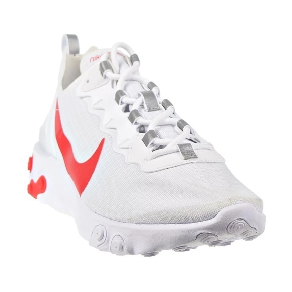 Nike Men’s React Element 55 White & Red - Picture 8 of 9